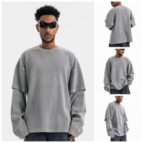 FG®️| ÁO THUN DÀI TAY 2 MẢNH DÀY DẶN UNISEX FG F512