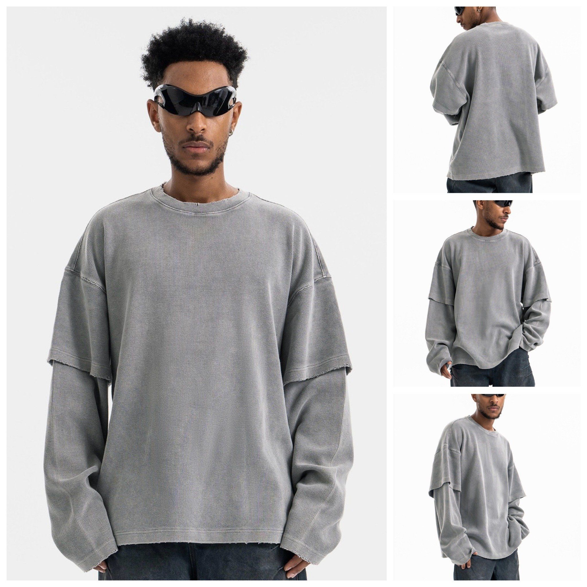 FG®️| ÁO THUN DÀI TAY 2 MẢNH DÀY DẶN UNISEX FG F512