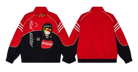 WES®️| ÁO KHOÁC  CAO CẤP THÊU HỌA TIẾT HOẠT HÌNH 3MODESISTER UNISEX W810