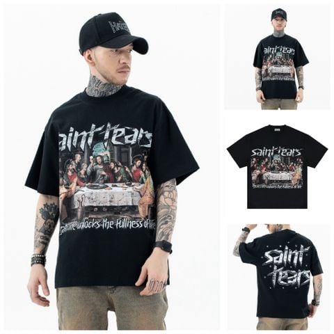 FG®️| ÁO THUN CỔ TRÒN TAY NGẮN IN HÌNH OVERSIZE UNISEX FG E995