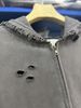 FK®️| ÁO KHOÁC DÁNG RỘNG HOODIE COTTON WASH IN HÌNH LÀM RÁCH ĐÍNH ĐÁ CƯỜM  UNISEX PH3486