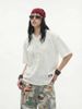 INF®️| ÁO THUN CỔ TIM NGẮN TAY 100% COTTON LƯỚI OVERSIZE UNISEX INF 8321