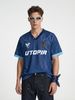 INF®️| ÁO THUN CỔ TIM  VẢI LƯỚI THỂ THAO UTOPIA OVERSIZE UNISEX INF 8524