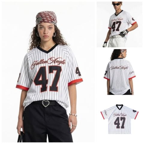 INF®️| ÁO THUN CỔ TIM VẢI LƯỚI THỂ THAO IN KTS OVERSIZE UNISEX INF 8528