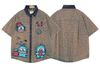 WES®️| ÁO SƠ MI NGẮN TAY THÊU HỌA TIẾT HOẠT HÌNH UNISEX 5264