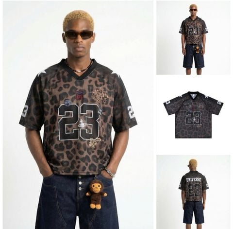 INF®️| ÁO THUN CỔ TIM TAY LỠ VẢI LƯỚI THỂ THAO OVERSIZE UNISEX INF 8521