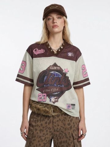 INF®️| ÁO THUN CỔ TIM VẢI LƯỚI THỂ THAO IN KTS OVERSIZE UNISEX INF 8534