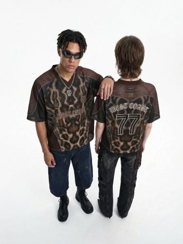 INF®️| ÁO THUN CỔ TIM TAY LỠ VẢI LƯỚI THỂ THAO OVERSIZE UNISEX INF 8523