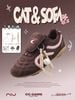 CATSOFA ™️| GIÀY SNEAKER FOOTBALL BROWN PINK UNISEX CAT&SOFA CS25011