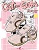 CATSOFA ™️| GIÀY SNEAKER FOOTBALL PINK BROWN UNISEX CAT&SOFA CS25011