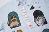 WES®️| ÁO SƠ MI NGẮN TAY THÊU HỌA TIẾT HOẠT HÌNH UNISEX 5254