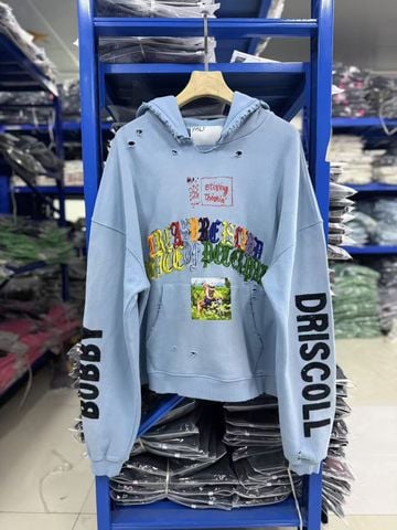 FK®️| ÁO KHOÁC DÁNG RỘNG HOODIE COTTON WASH IN HÌNH LÀM RÁCH UNISEX PH6014