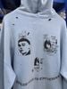 FK®️| ÁO KHOÁC DÁNG RỘNG HOODIE COTTON WASH IN HÌNH LÀM RÁCH UNISEX PH6014