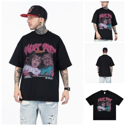 FG®️| ÁO THUN CỔ TRÒN NGẮN TAY IN HÌNH OVERSIZE FG F317