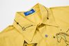 WES®️| ÁO SƠ MI NGẮN TAY THÊU HỌA TIẾT HOẠT HÌNH UNISEX C5875