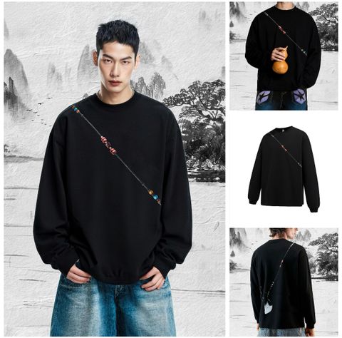 INF®️| ÁO THUN DÀI TAY HÌNH QUẢ BẦU COTTON UNISEX INF 3415