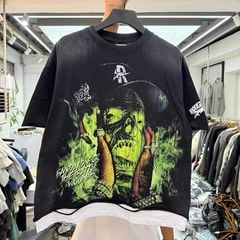 FK®️| ÁO THUN NGẮN TAY CỔ TRÒN COTTON IN HÌNH KTS LÀM RÁCH R107