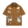WES®️| ÁO SƠ MI NGẮN TAY THÊU HỌA TIẾT HOẠT HÌNH UNISEX C5870