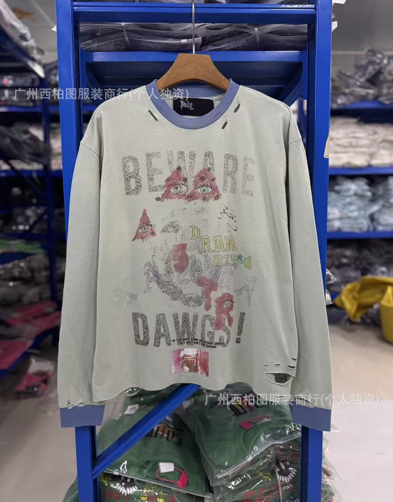 FK®️| ÁO LONG TEE DÀI TAY COTTON LÀM RÁCH IN KTS UNISEX PH3971