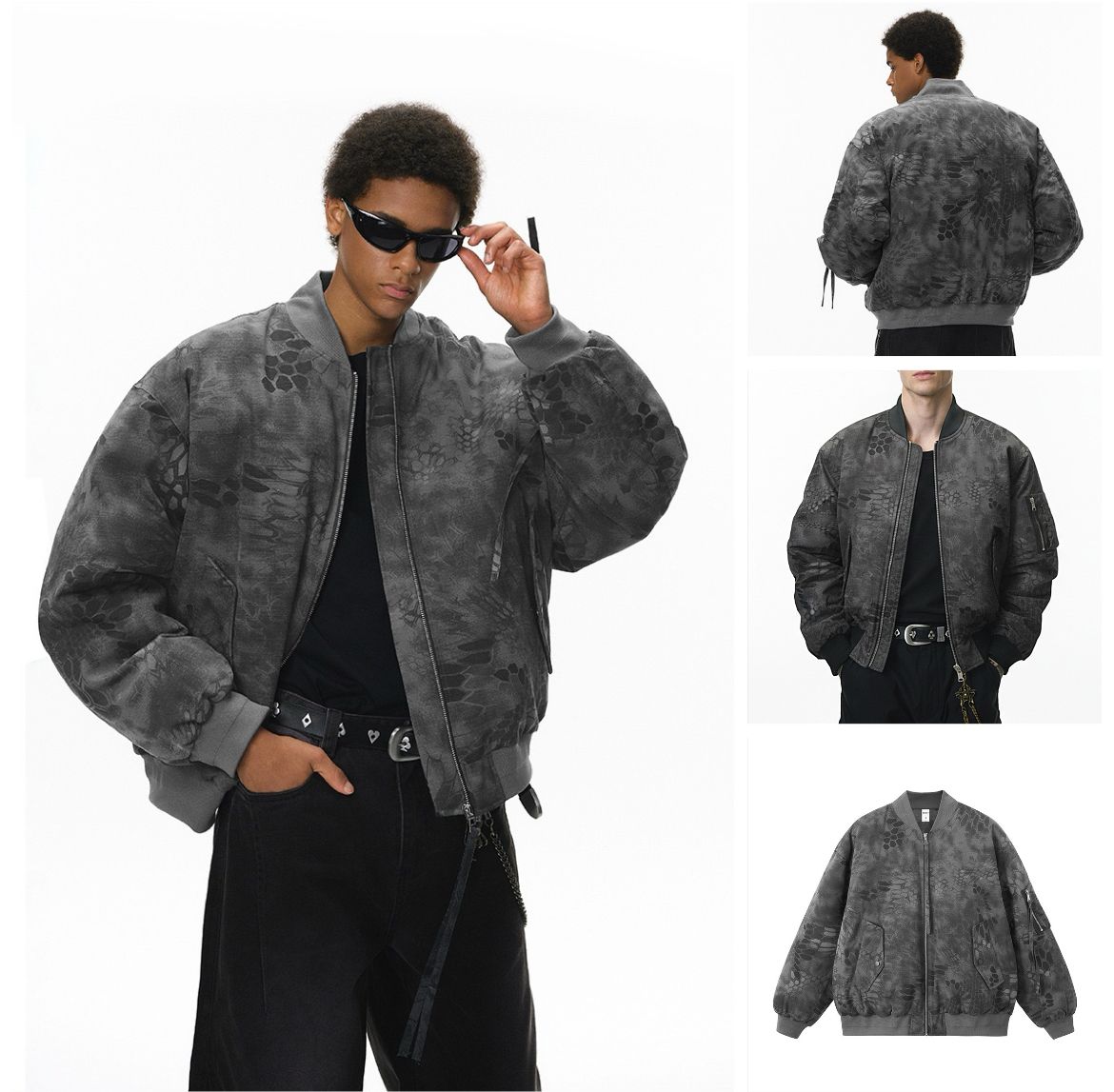 INF®️| ÁO KHOÁC COTTON BOMBER NGỤY TRANG UNISEX INF 5457