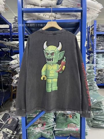 FK®️| ÁO LONG TEE DÀI TAY COTTON WASH IN KTS UNISEX ST452