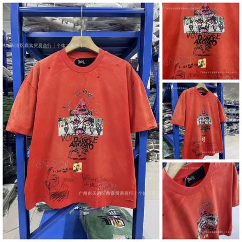 FK®️| ÁO THUN NGẮN TAY CỔ TRÒN COTTON IN HÌNH KTS LÀM RÁCH ĐÍNH ĐÁ PH3932