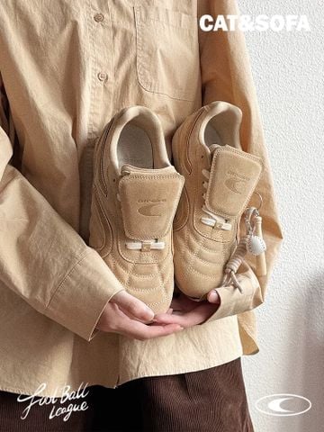 CATSOFA ™️| GIÀY SNEAKER FOOTBALL KHAKI UNISEX CAT&SOFA CS25011