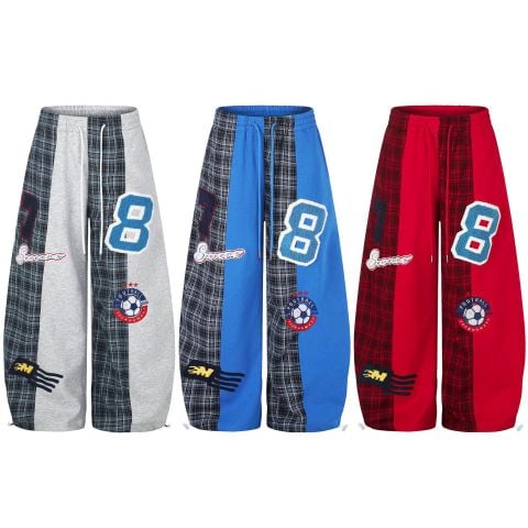 WES®️| QUẦN NỈ THÊU HOẠ TIẾT SPORTS 8 UNISEX 92586