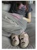 CATSOFA©️| GIÀY VẢI IN HỌA TIẾT BÁO HỒNG UNISEX Y2K/PINK