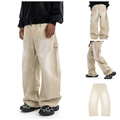 FG®️| QUẦN JEANS  DÁNG RỘNG UNISEX FG P504