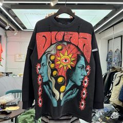 FK®️| ÁO LONG TEE DÀI TAY COTTON LÀM RÁCH IN KTS ĐÍNH ĐÁ UNISEX FG DU602