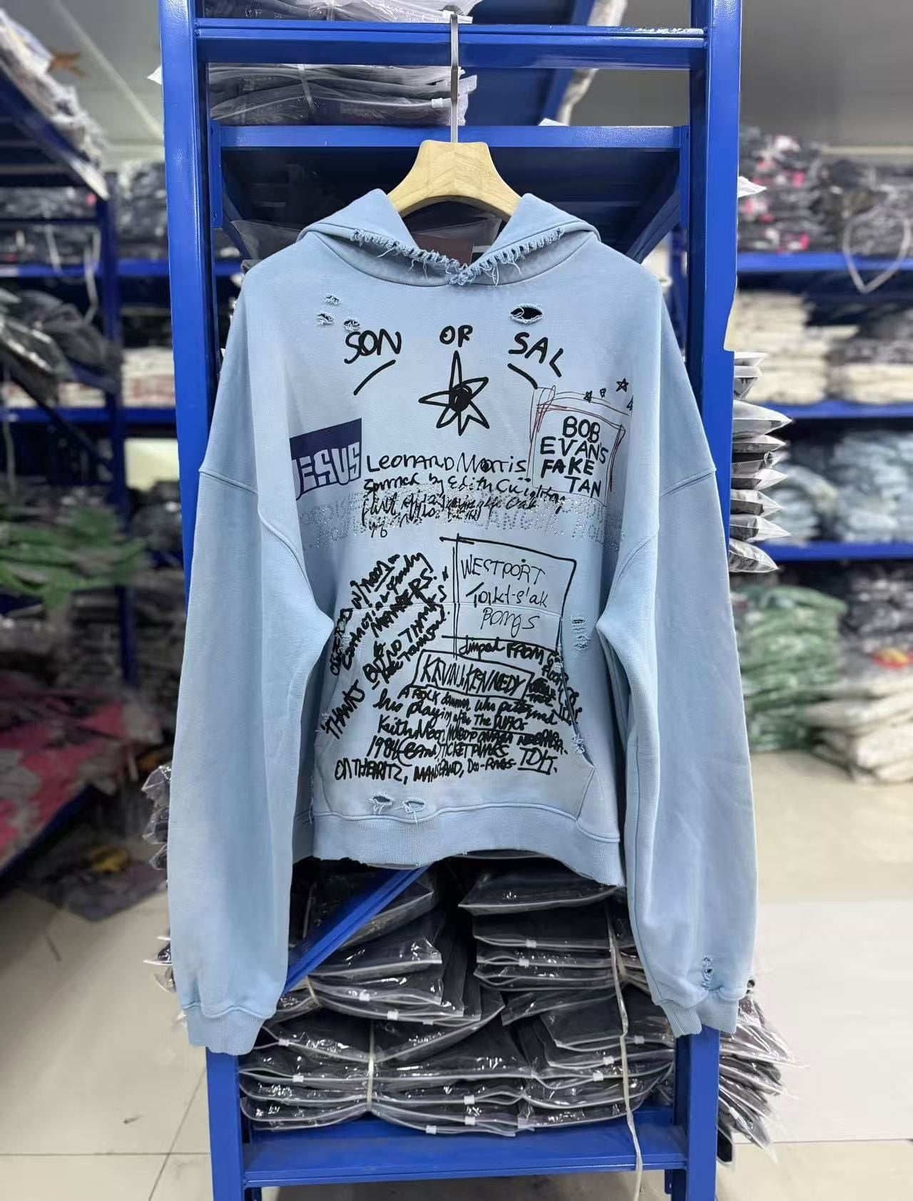 FK®️| ÁO KHOÁC DÁNG RỘNG HOODIE COTTON WASH IN HÌNH LÀM RÁCH UNISEX PH6026