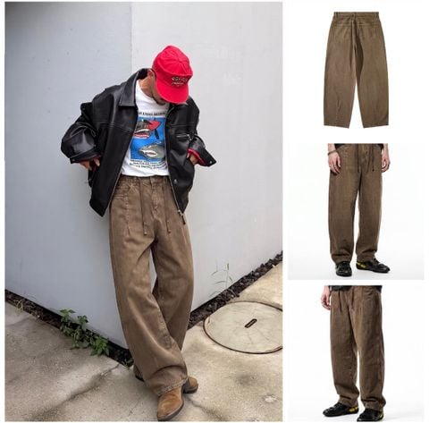 INF®️|QUẦN VẢI JEAN CANVAS GIẶT BASIC RETRO UNISEX INF 13688