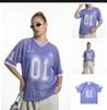INF®️| ÁO THUN CỔ TIM TAY LỠ VẢI LƯỚI THỂ THAO OVERSIZE UNISEX INF 8530