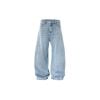 INF®️|QUẦN VẢI JEAN ỐNG RỘNG CANVAS GIẶT BASIC RETRO UNISEX INF 13662