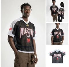 INF®️| ÁO THUN CỔ TIM TAY LỠ VẢI LƯỚI THỂ THAO OVERSIZE UNISEX INF 8529