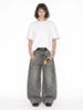 INF®️|QUẦN VẢI JEAN ỐNG RỘNG CANVAS GIẶT BASIC RETRO UNISEX INF 13662