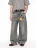 INF®️|QUẦN VẢI JEAN ỐNG RỘNG CANVAS GIẶT BASIC RETRO UNISEX INF 13662