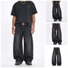INF®️|QUẦN VẢI JEAN ỐNG RỘNG CANVAS GIẶT BASIC RETRO UNISEX INF 13662