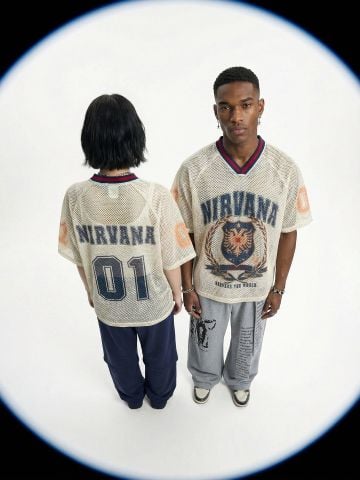 INF®️| ÁO THUN CỔ TIM TAY LỠ VẢI LƯỚI THỂ THAO OVERSIZE UNISEX INF 8527