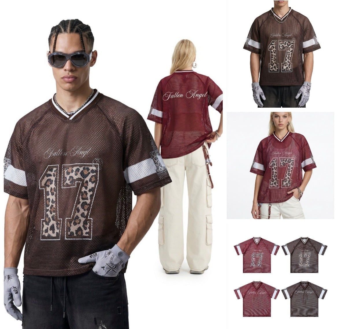 INF®️| ÁO THUN CỔ TIM TAY LỠ VẢI LƯỚI THỂ THAO OVERSIZE UNISEX INF 8516