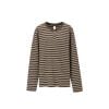 INF®️| ÁO THUN DÀI TAY CỔ  KẺ SỌC NGANG COTTON UNISEX INF 3495