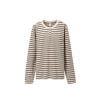 INF®️| ÁO THUN DÀI TAY CỔ  KẺ SỌC NGANG COTTON UNISEX INF 3495