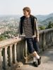 INF®️| ÁO THUN DÀI TAY CỔ  KẺ SỌC NGANG COTTON UNISEX INF 3495