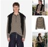 INF®️| ÁO THUN DÀI TAY CỔ  KẺ SỌC NGANG COTTON UNISEX INF 3495