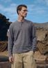 INF®️| ÁO THUN DÀI TAY CỔ HENRY KẺ SỌC  COTTON UNISEX INF 3493