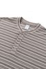 INF®️| ÁO THUN DÀI TAY CỔ HENRY KẺ SỌC  COTTON UNISEX INF 3493