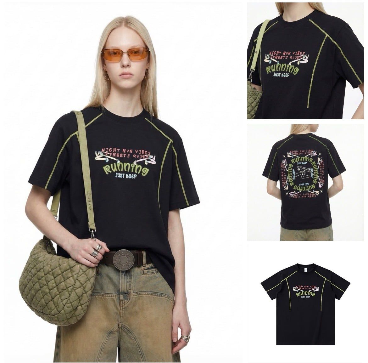 INF®️| ÁO THUN CỔ TRÒN NGẮN TAY IN HÌNH OVERSIZE UNISEX INF 8394