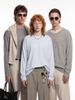 INF®️| ÁO THUN DÀI TAY SỌC KẺ NGANG  COTTON UNISEX INF 3498