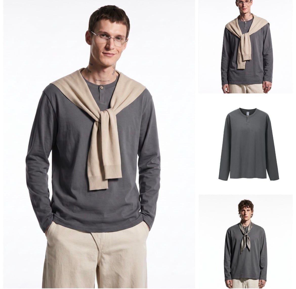 INF®️| ÁO THUN DÀI TAY BASIC COTTON UNISEX INF 3471